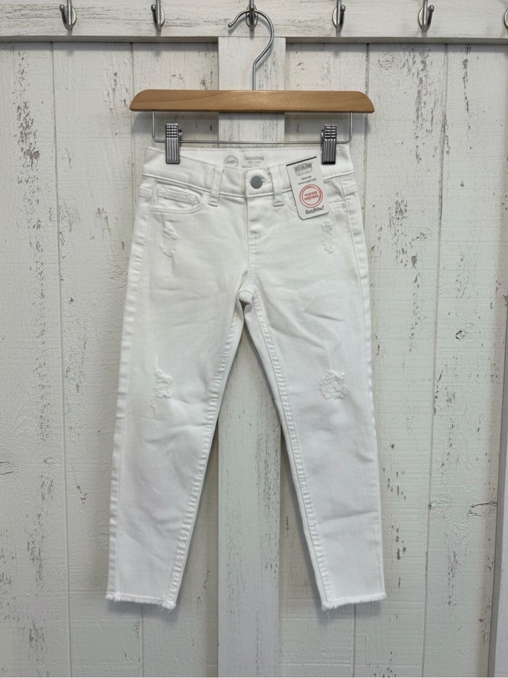 Wonder Nation Girls White Distressed Jeggings - XS 4/5 NWT